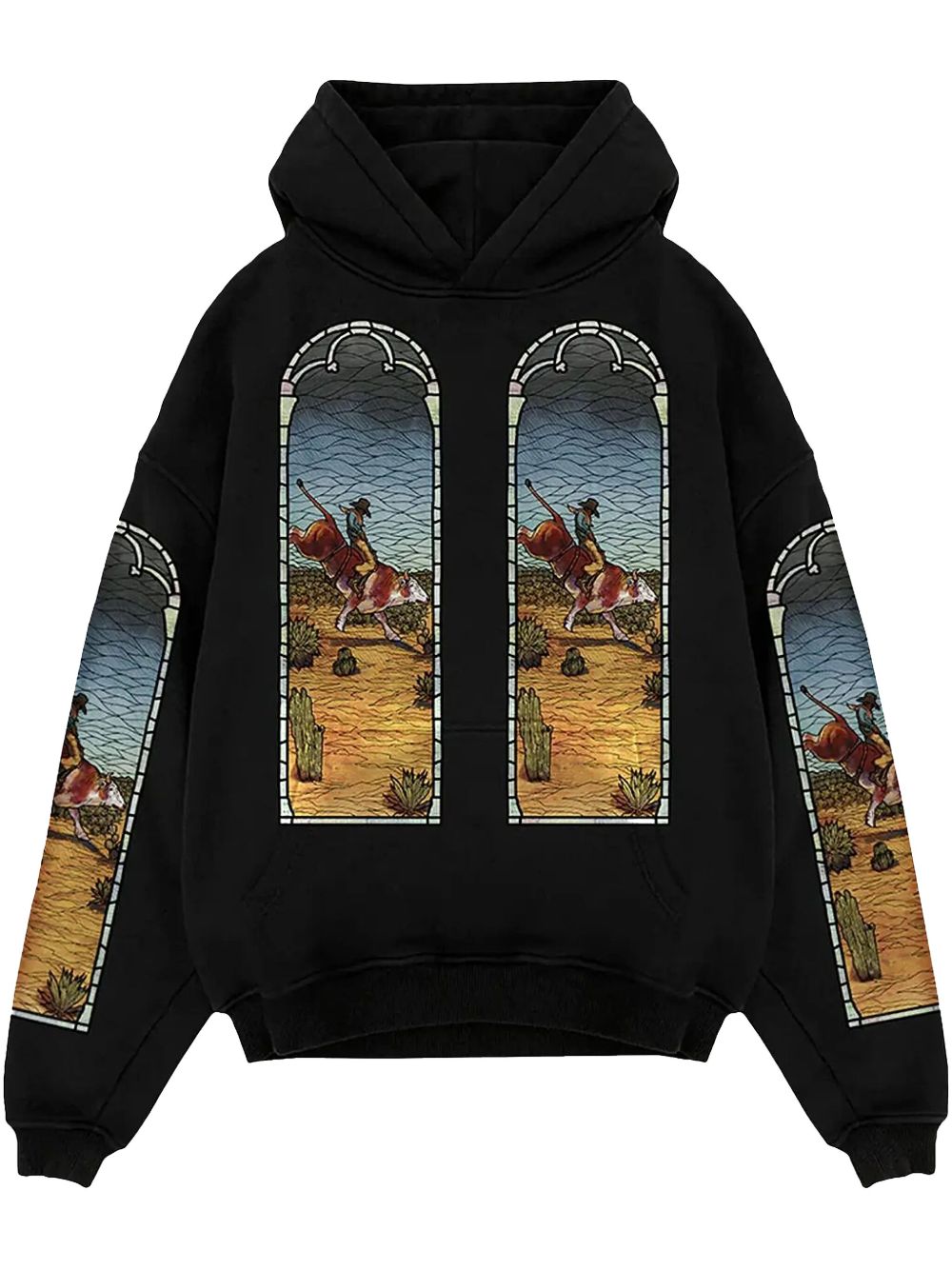 EST Gee Black Hoodie Stained Glass EST Gee Black Hoodie Stained Glass