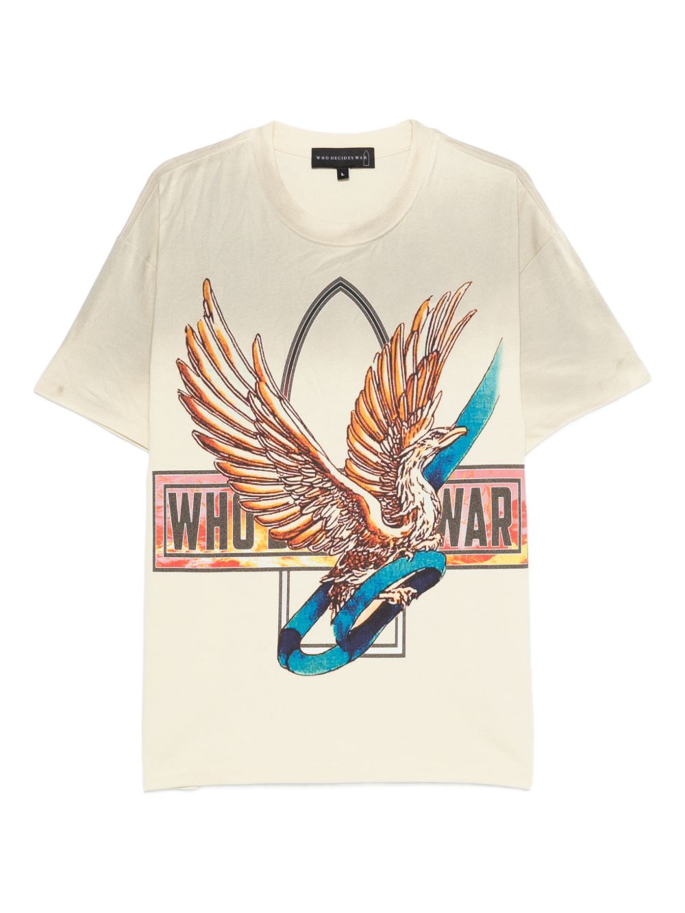 graphic who decide war print T shirt graphic who decide war print T shirt