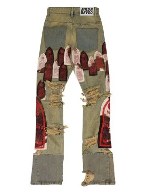 distressed who decide war jeans