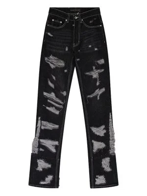 distressed who decide war jeans