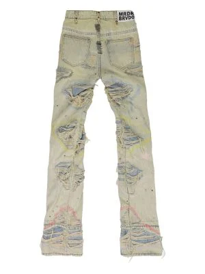 effect distressed jeans