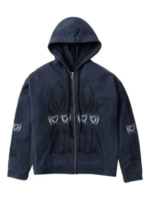 graphic who deside war zip hoodie
