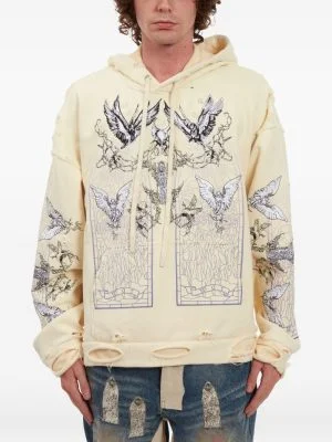 graphic hoodie distressed