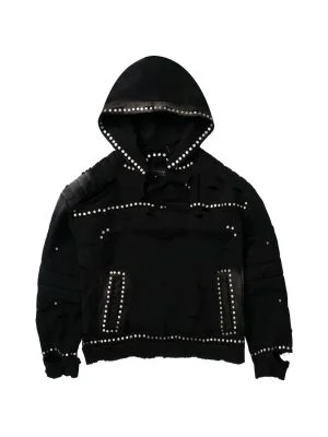 studded who deside war hoodie